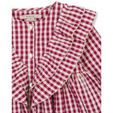 Konges Sløjd Sangria/Butter Check Kim Dress GOTS