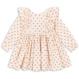 Konges Sløjd Cherry Pink Motif Cianna Ls Bow Dress GOTS