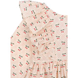 Konges Sløjd Cherry Pink Motif Cianna Ls Bow Dress GOTS