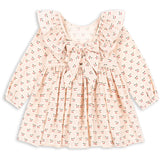 Konges Sløjd Cherry Pink Motif Cianna Ls Bow Dress GOTS