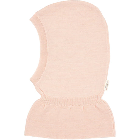 COPENHAGEN COLORS Soft Pink Lt. Knitted Merino Balaclava With Frill