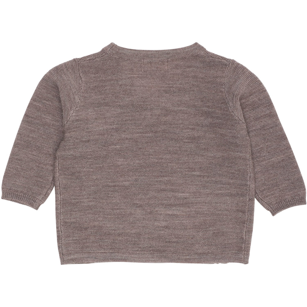 COPENHAGEN COLORS Natural Mel Merino Baby Cross-Over Cardigan In Garter Stitch