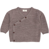 COPENHAGEN COLORS Natural Mel Merino Baby Cross-Over Cardigan In Garter Stitch