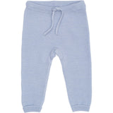 COPENHAGEN COLORS Dusty Blue Merino Baby Leggings In Garter Stitch
