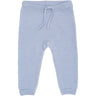 COPENHAGEN COLORS Dusty Blue Merino Baby Leggings In Garter Stitch