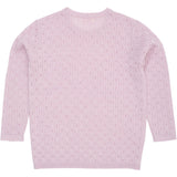 COPENHAGEN COLORS Lavender Merino Classic Pointelle Blouse