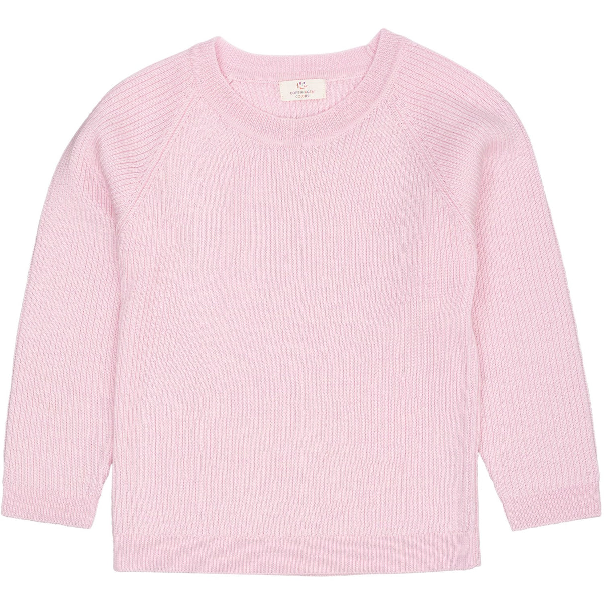 COPENHAGEN COLORS Bubblegum Merino Classic Rib Blouse