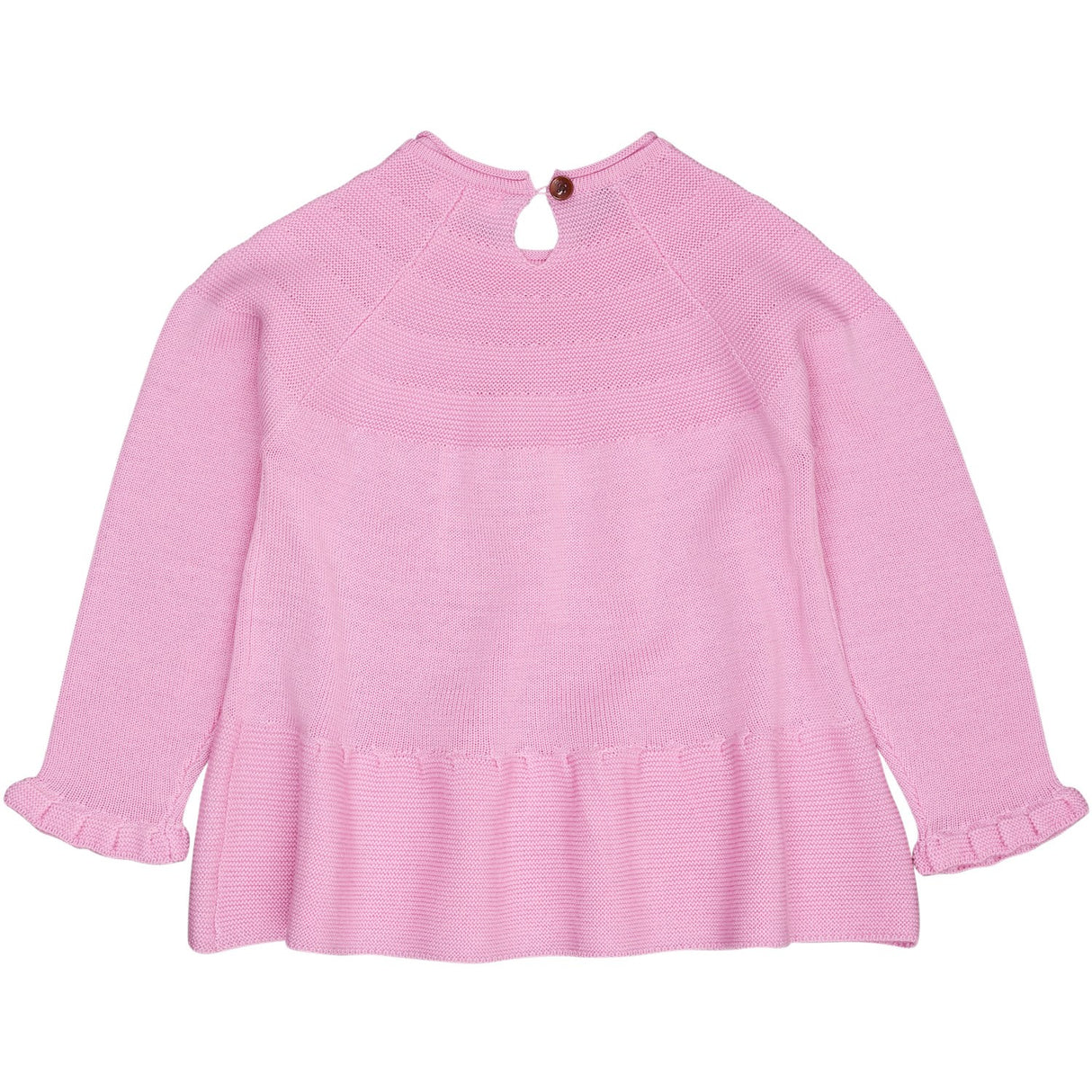 COPENHAGEN COLORS Syringa Merino Knit Blouse With Frill