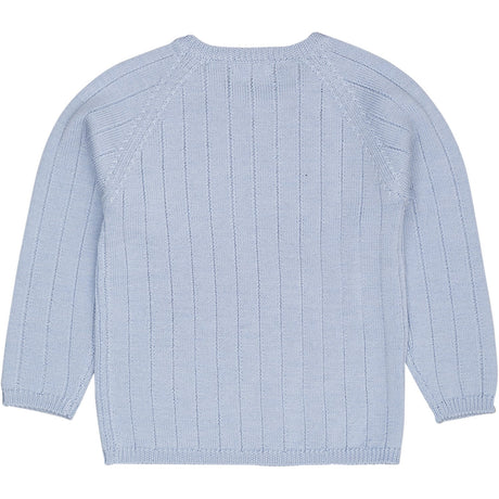 COPENHAGEN COLORS Dusty Blue Merino Knitted Blouse