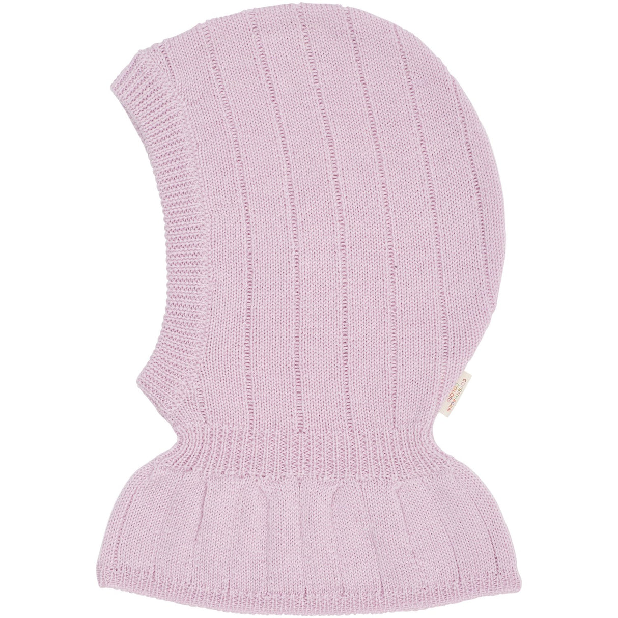 COPENHAGEN COLORS Lavender Merino Rib Knitted Balaclava