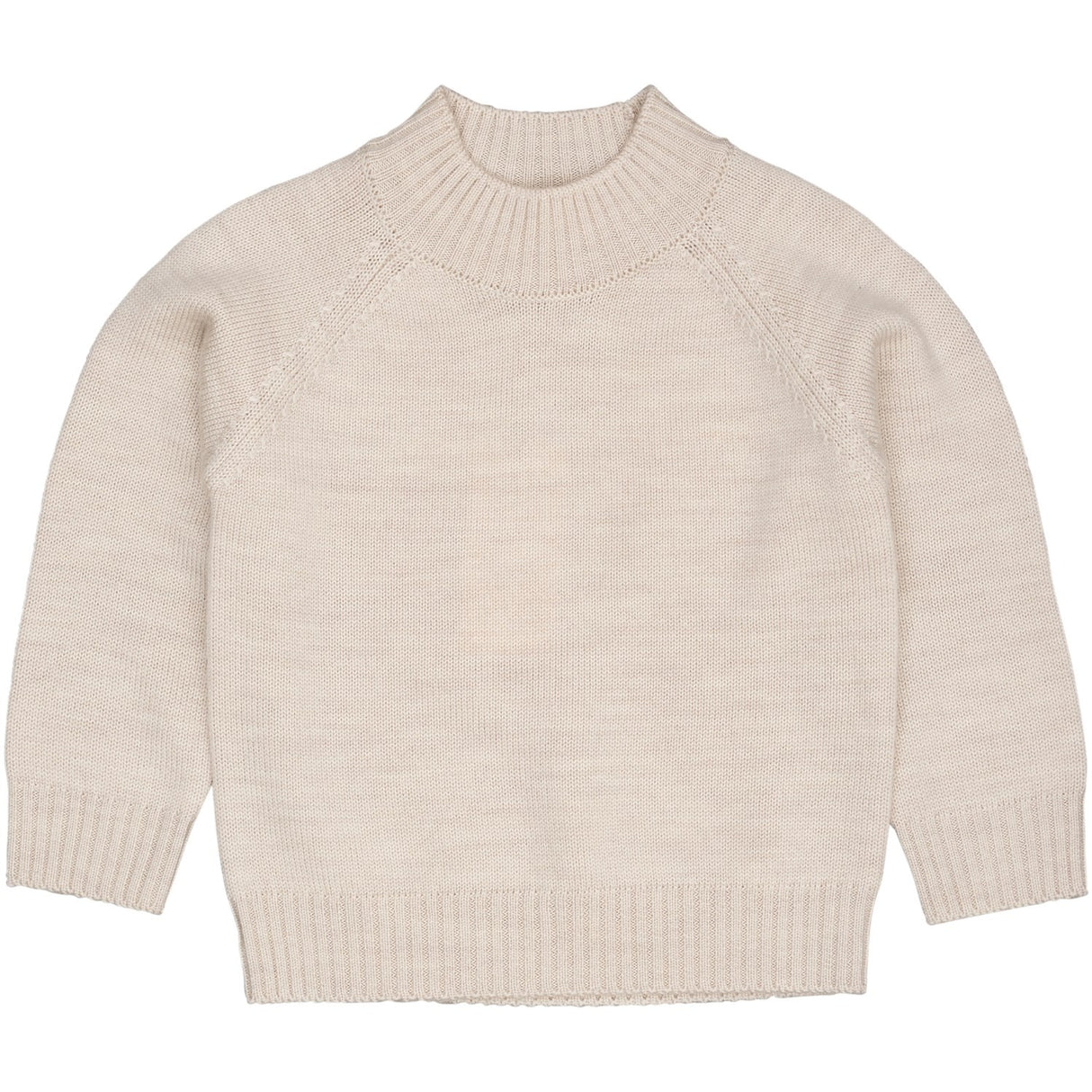 COPENHAGEN COLORS Pale Cream Mel. Pull Over W Turtle Neck