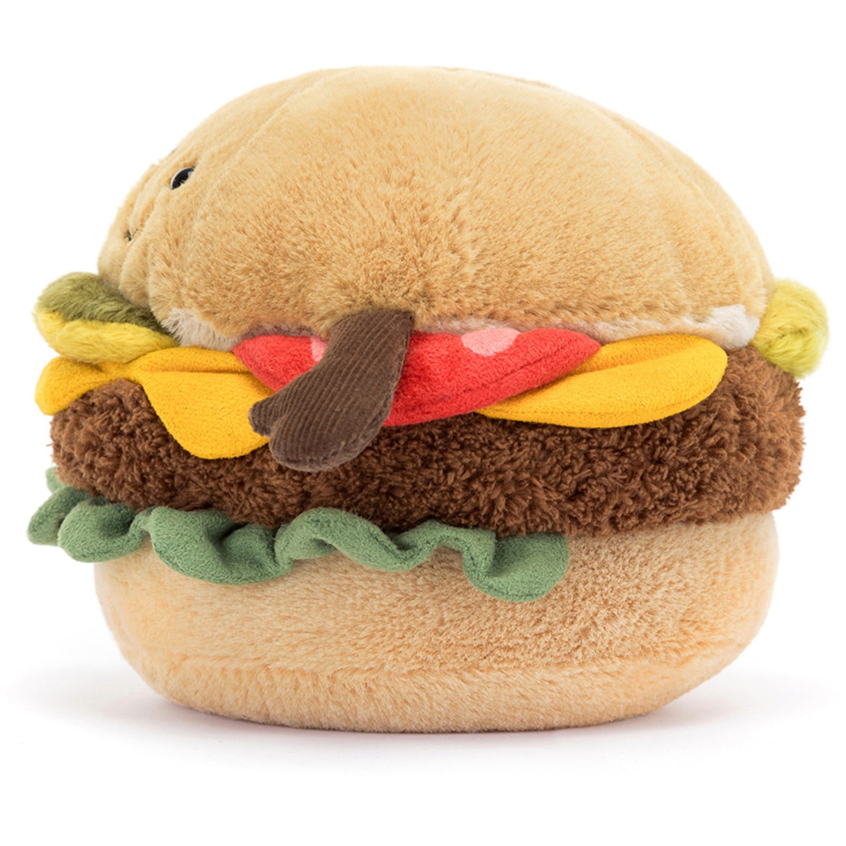 Jellycat Fastfood, Amuseables Burger, 11 Cm
