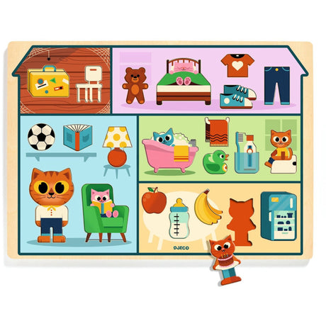 Djeco 나무 퍼즐, 집