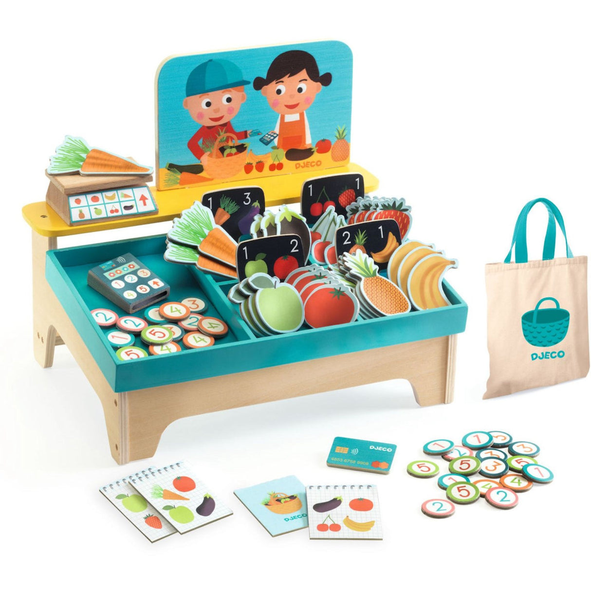 Djeco Léa & Milo, 작은 시장 가판대