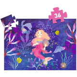 Djeco 실루엣 직소 퍼즐, 인어 엘라 - 36개