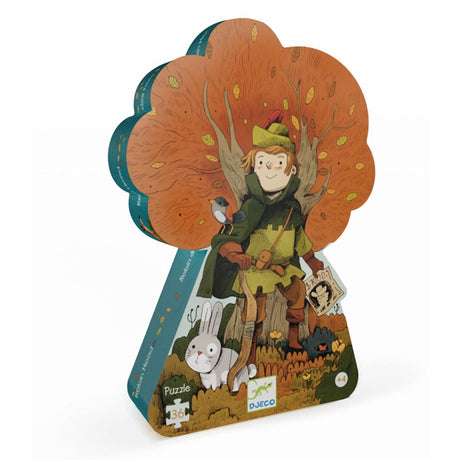 Djeco 실루엣 직소 퍼즐, 로빈 후드 - 36개