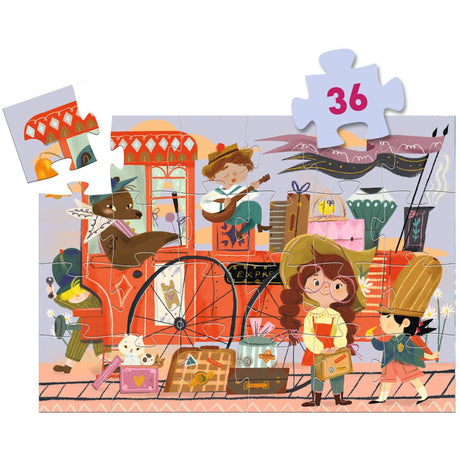 Djeco 실루엣 직소 퍼즐, 미아의 여정 - 36개