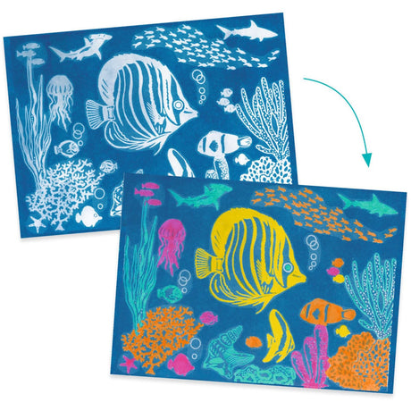 Djeco 시아노타입/라이트 프린트, 바다