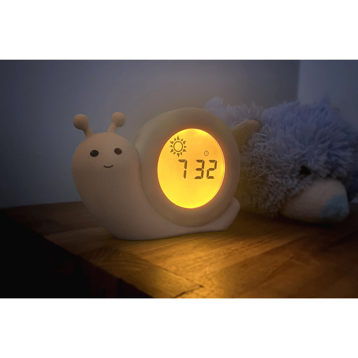 Alecto Beige Sleep Trainer Night Light And Alarm Clock