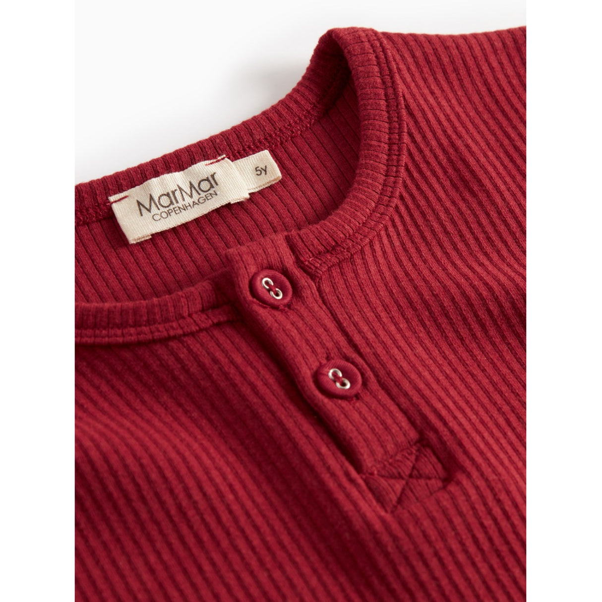 MarMar Modal Hibiscus Red Tee LS