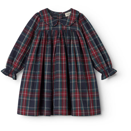 MarMar Check Pilot Navy Check Dulla B LS Dress
