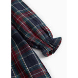 MarMar Check Pilot Navy Check Dulla B LS Dress