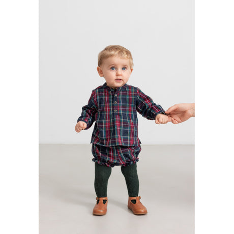 MarMar Check Pilot Navy Check Totoro Shirt