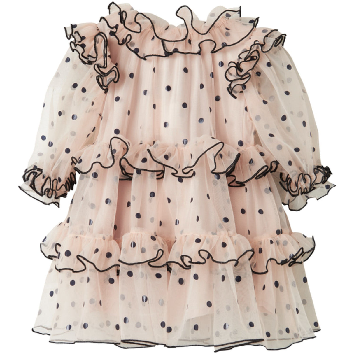 MarMar Tulle Black Dots Dakira LS B Dress