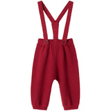 MarMar Cotton Rayon Knit Solid Hibiscus Red Perrin Pants