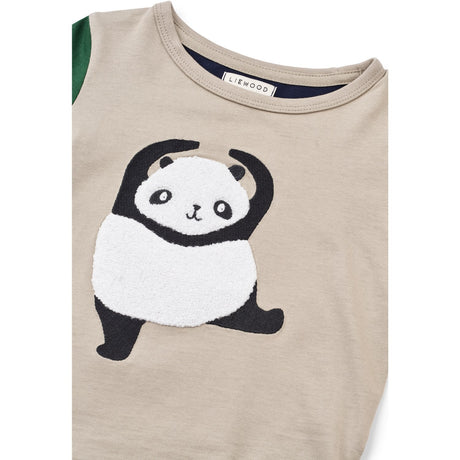 LIEWOOD Panda / Mist / Classic Navy Multi Mix Apia Placement Blouse