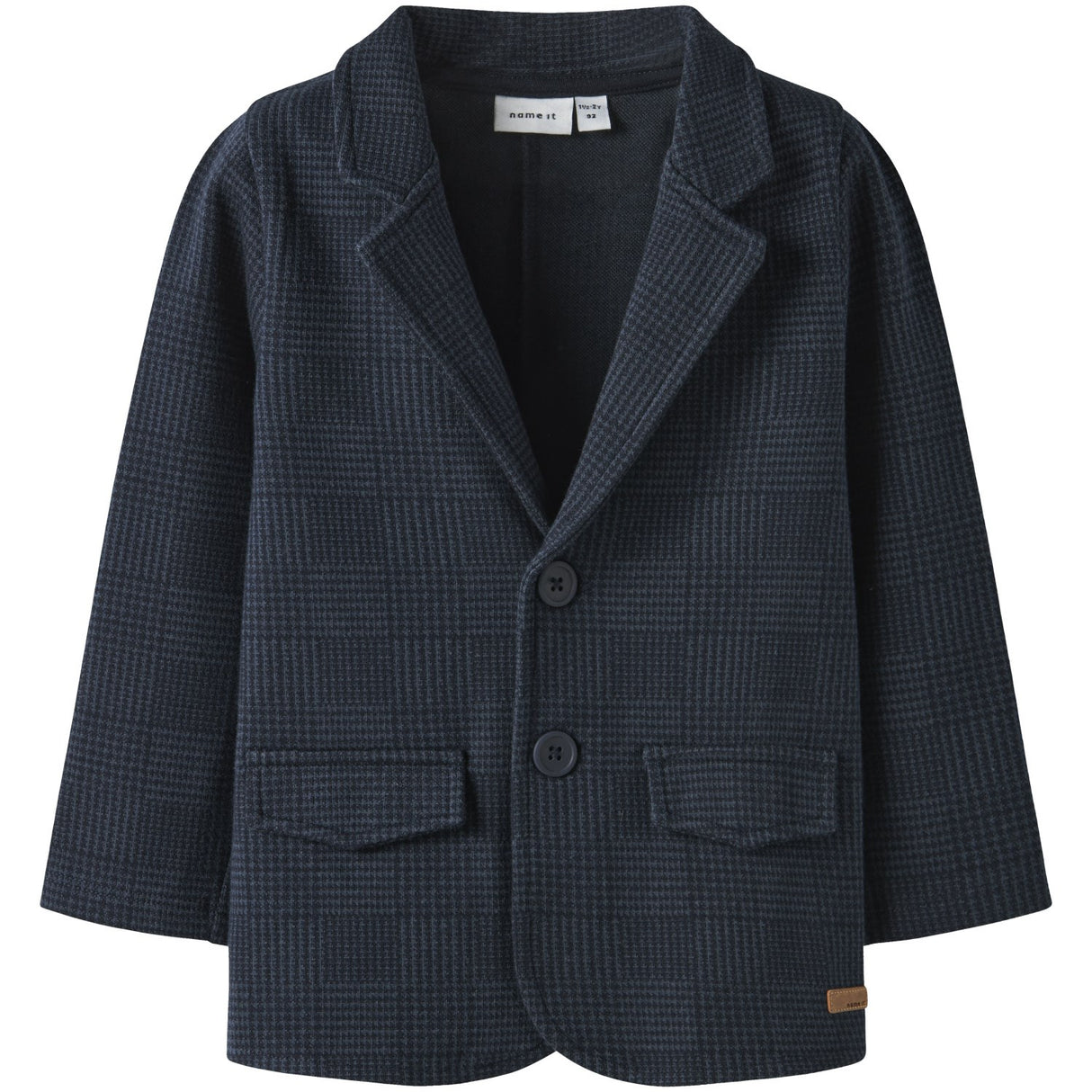 Name It Navy Blazer Check Nmmrobino Sweat Blazer Unb