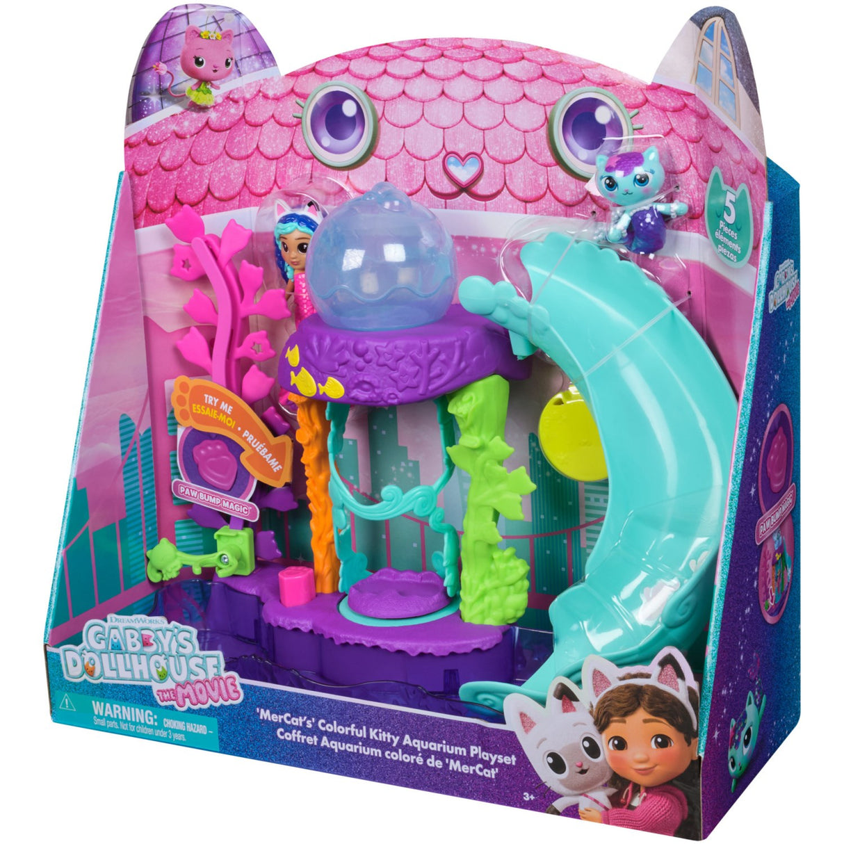 Gabby's Dollhouse Film Havkat's Kitty Akvarie Set