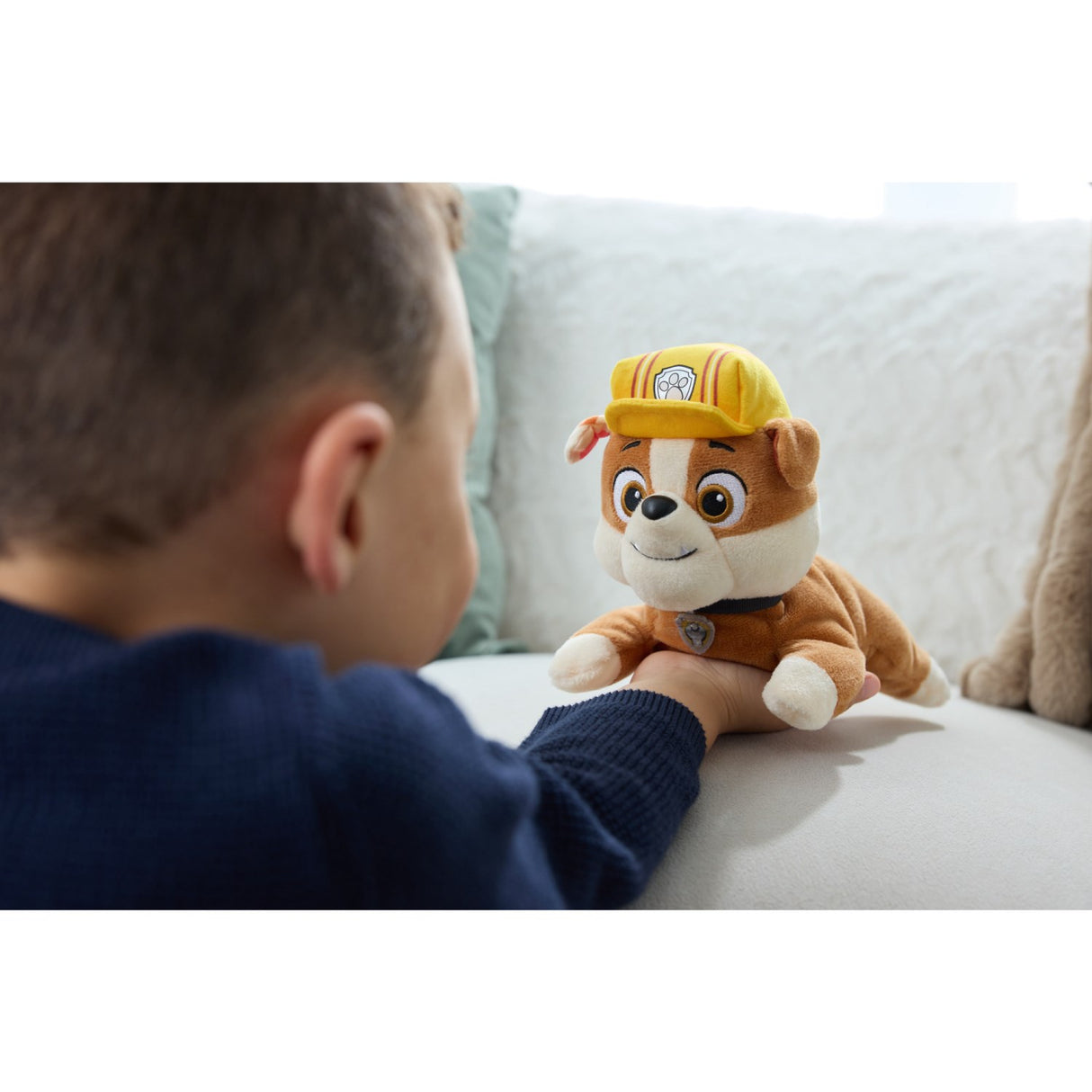 Paw Patrol Gund Hat & Halsbånd Plush 20 Cm Rubble