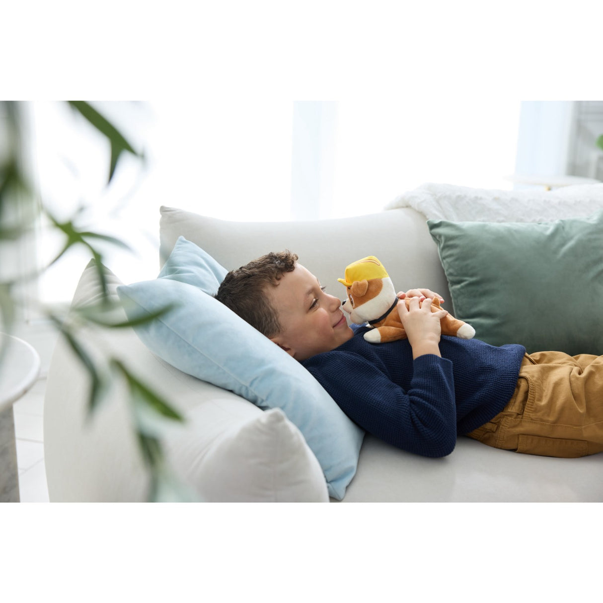 Paw Patrol Gund Hat & Halsbånd Plush 20 Cm Rubble