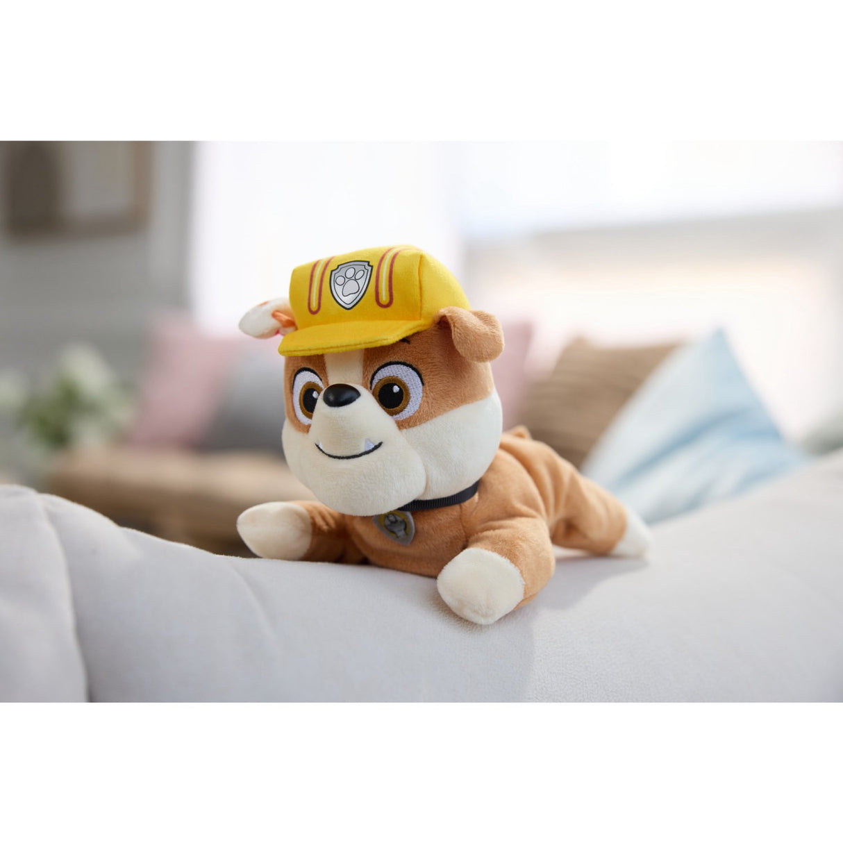 Paw Patrol Gund Hat & Halsbånd Plush 20 Cm Rubble