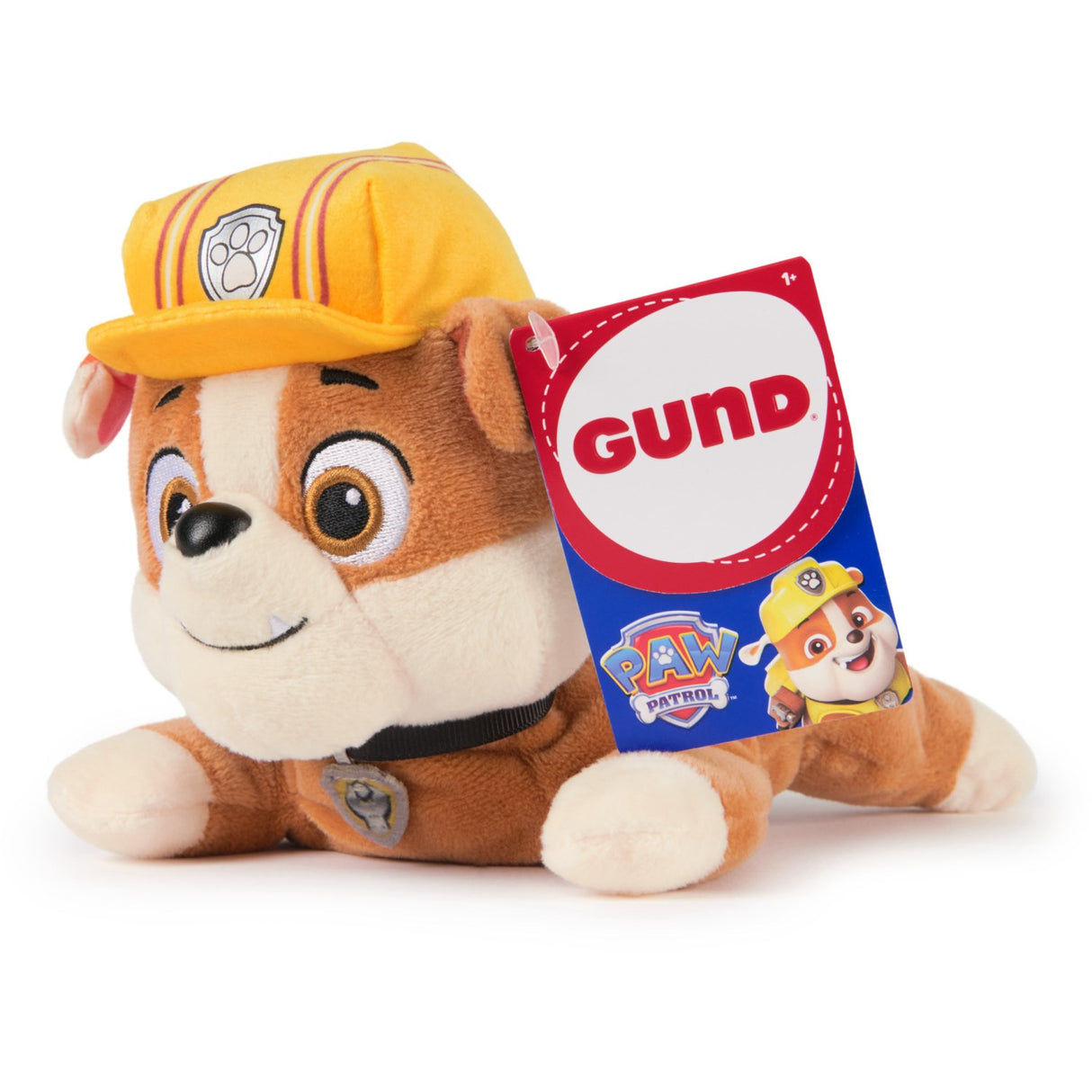 Paw Patrol Gund Hat & Halsbånd Plush 20 Cm Rubble