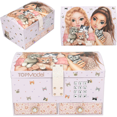 TOPModel Big Jewellery Box With Code And Sound Cat Love