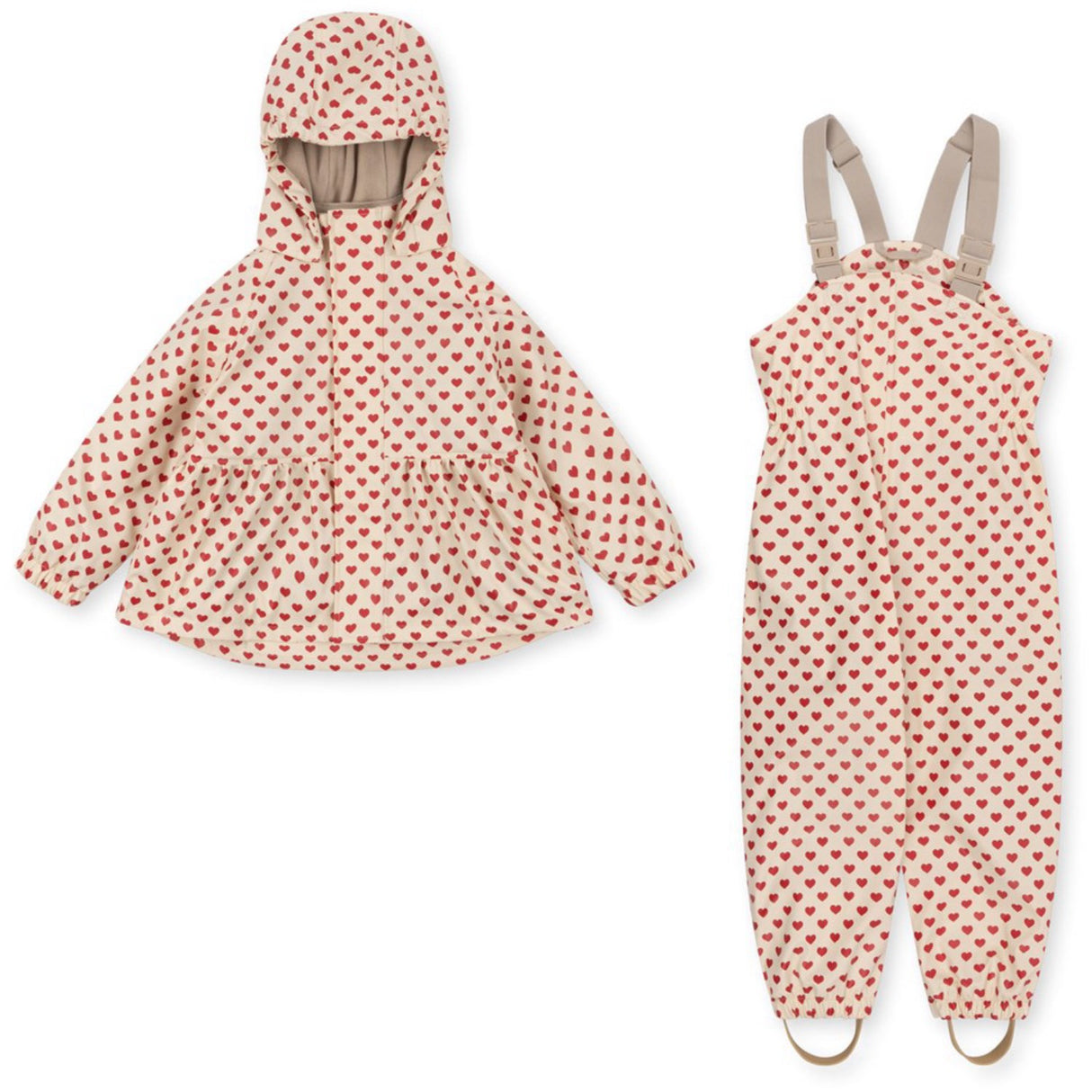 Konges Sløjd Coeur Rouge Rainy Palme Set Girl