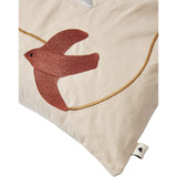Ferm Living Multi Swif Bird Embroidered Cushion Rectangular