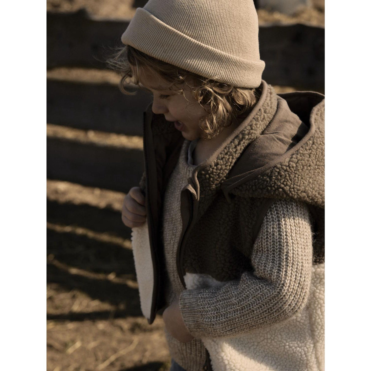 Lil'Atelier Turtledove Shitake Nmmlajo Loose Vest Lil