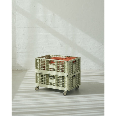 MODU Dusty Green 4 X Storage Crate Wheels