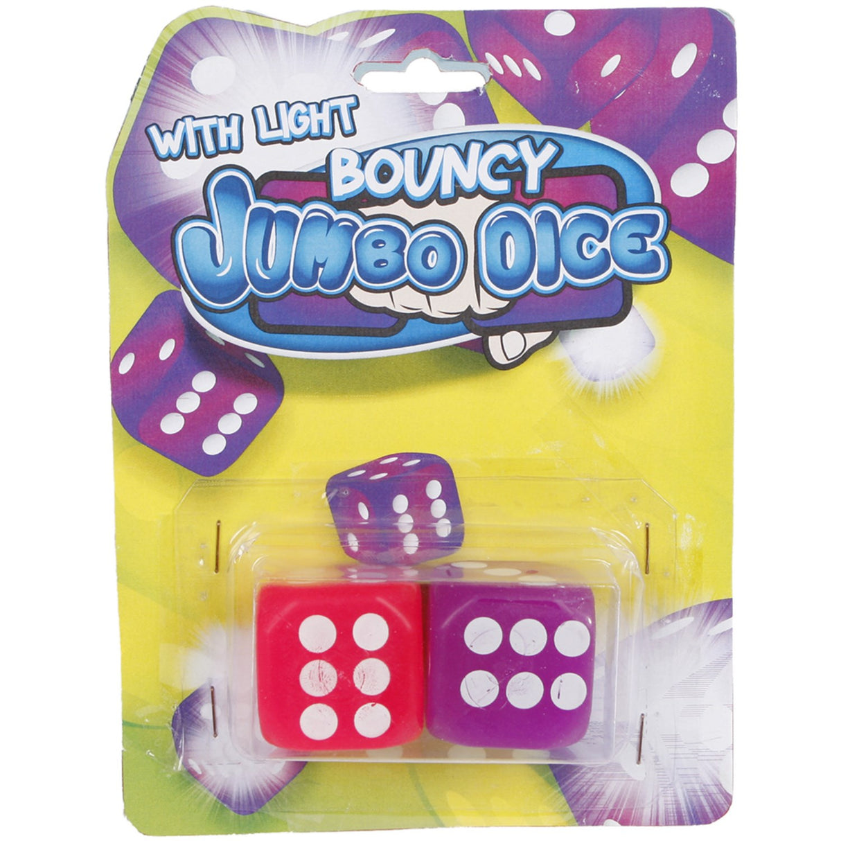 Pocket Money Bouncy Dice With Light 2-Pack