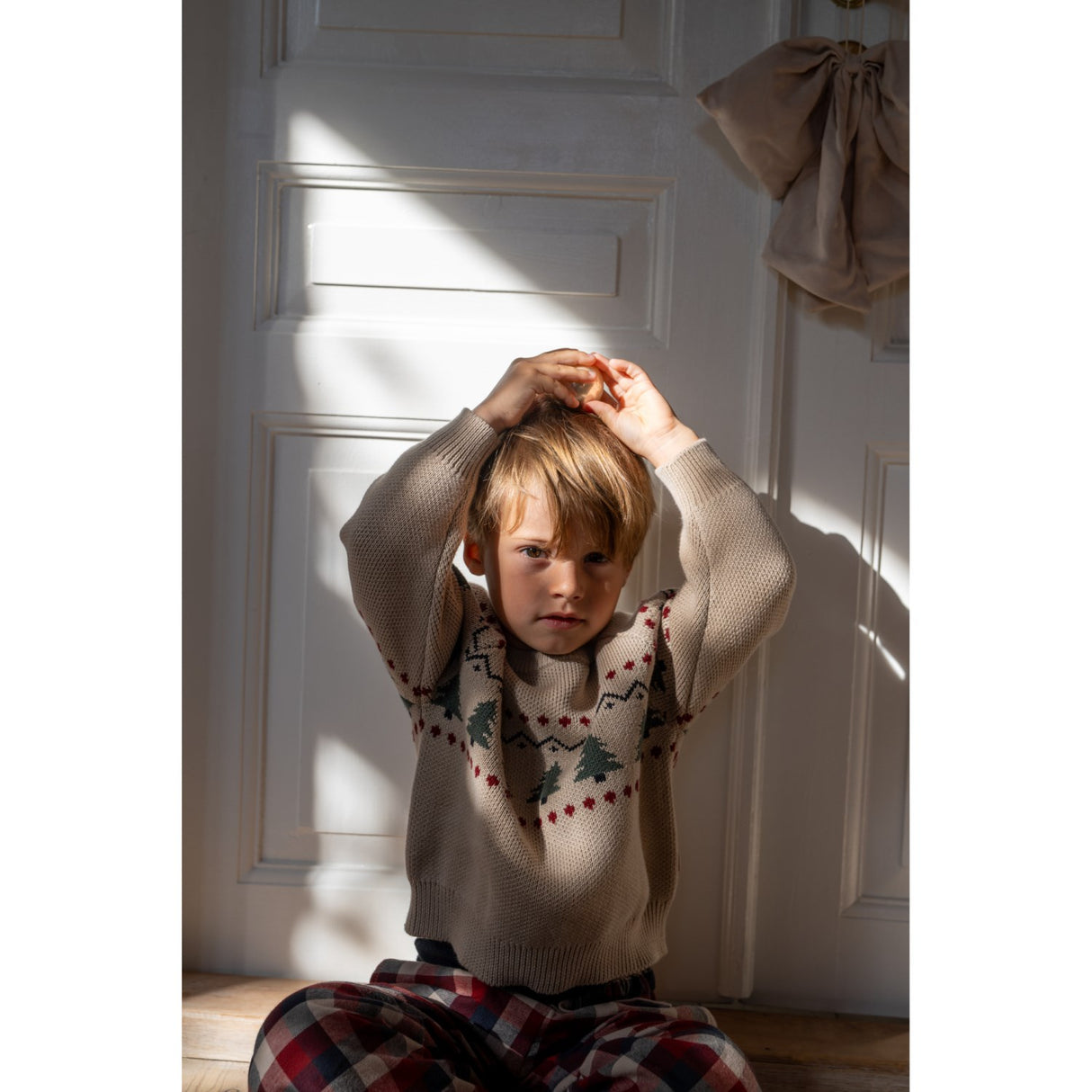 Wheat Warm Sand Jacquard Pullover Balou