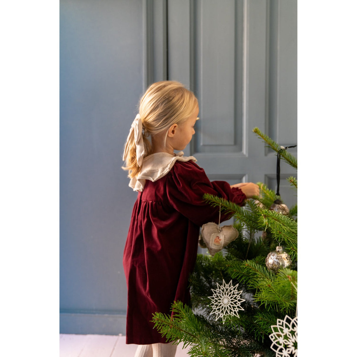 Wheat Ruby Red Dress L/S Elvira