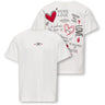 kids ONLY Cloud Dancer Love Kogeros Life S/S Loose Print Top Jrs