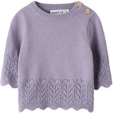 Name It Lavender Gray Nbfbrit Ls Knit