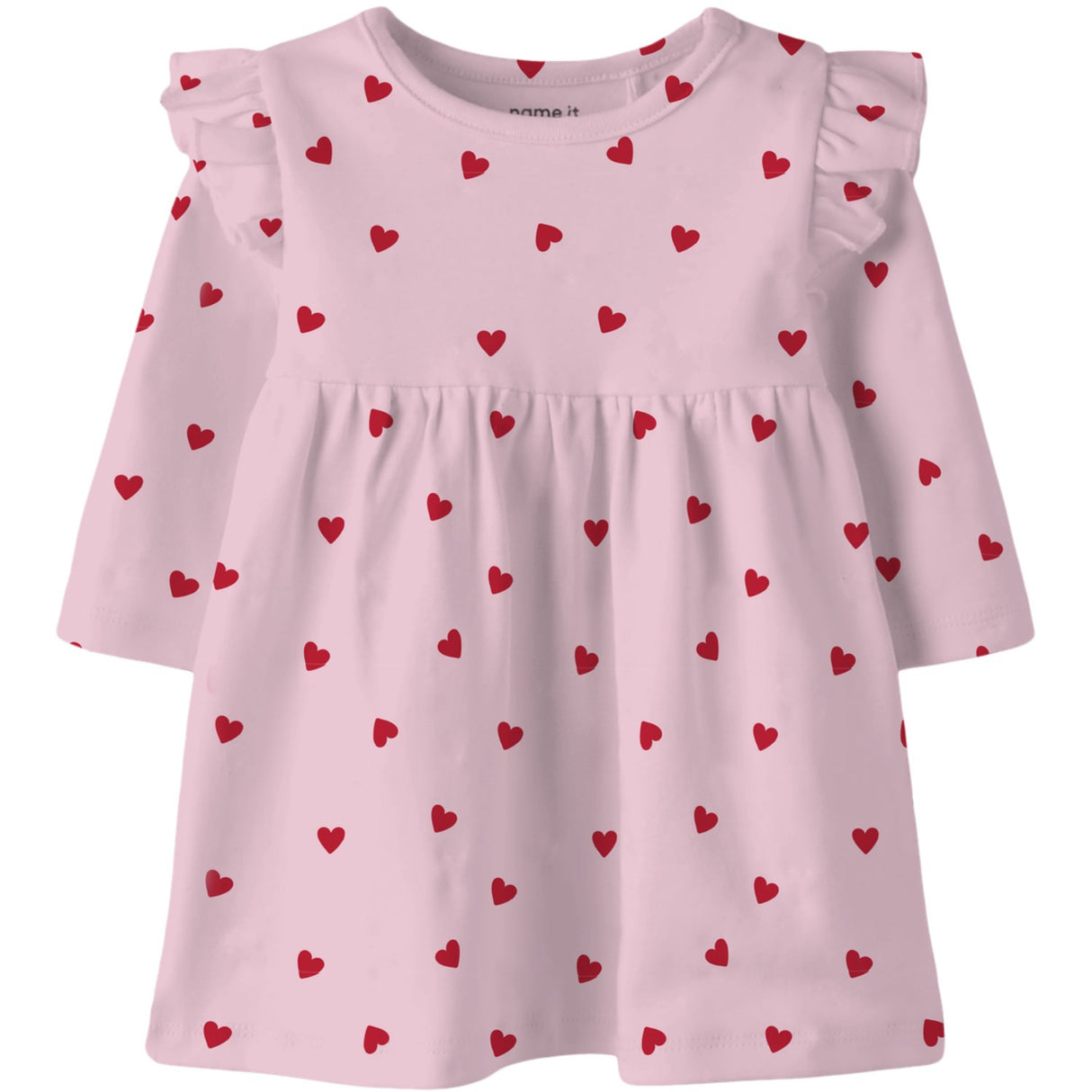 Name It Cradle Pink Nbfbheart Ls Dress