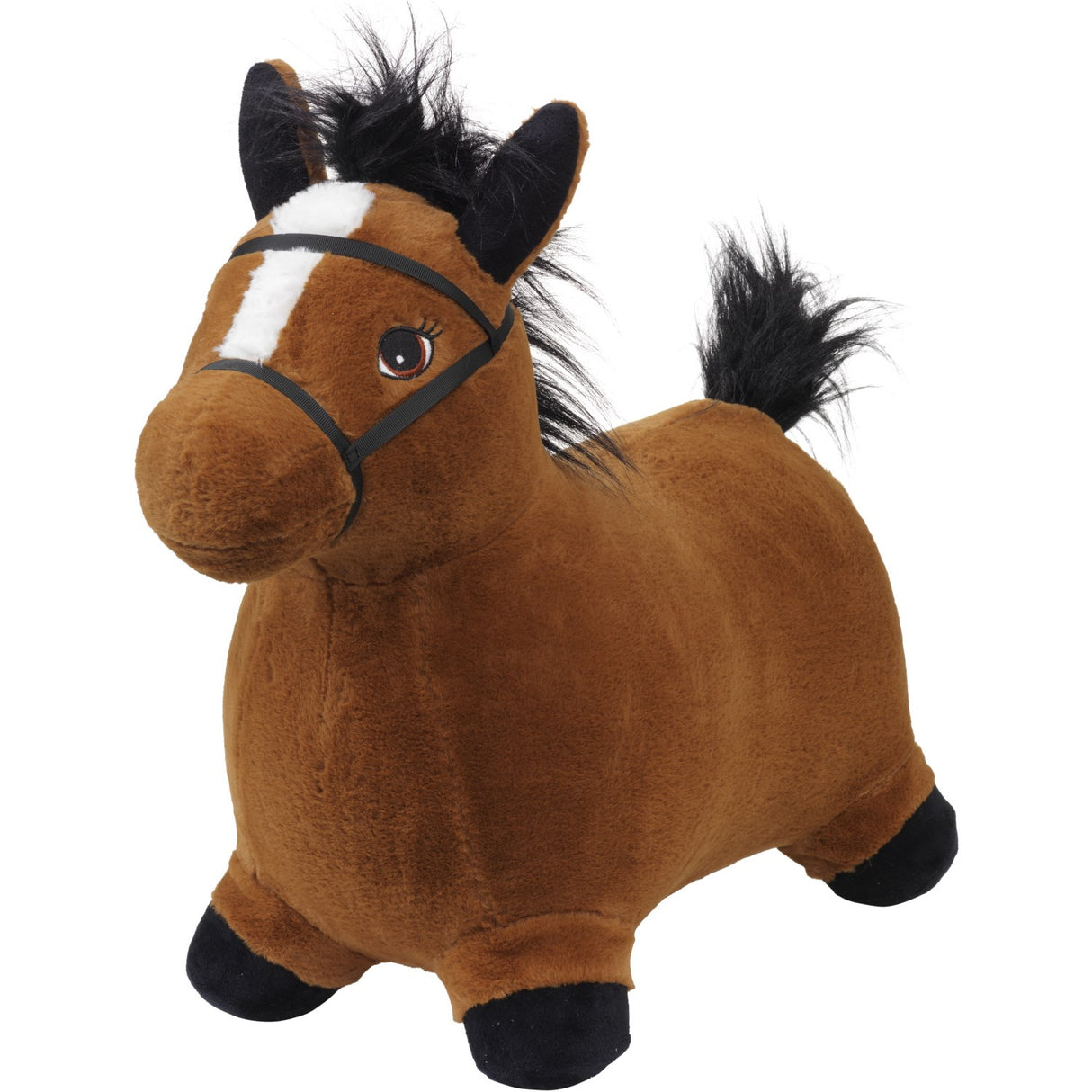 KREA® Hop & Bounce Plush Hest Brun