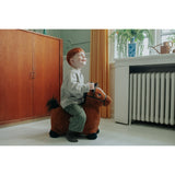 KREA® Hop & Bounce Plush Hest Brun