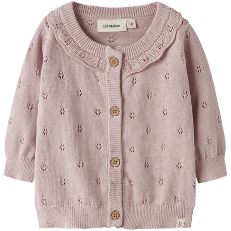 Lil'Atelier Peach Whip Melange Nbfdorina Ls Knit Card Lil